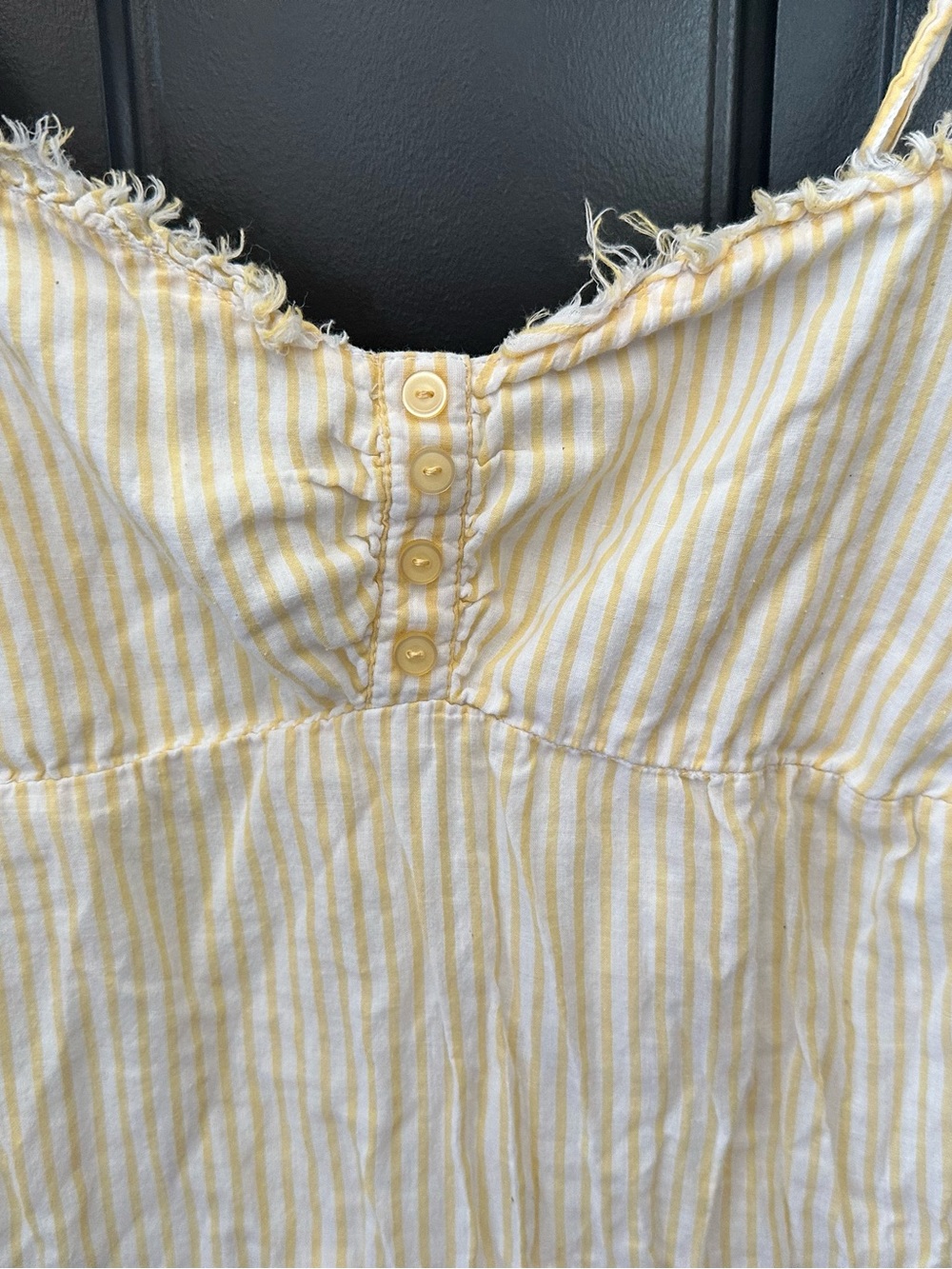 Maurice's Baby Doll Tank‎ Top Women's Cotton Yellow White
Cottagecore Summer Med